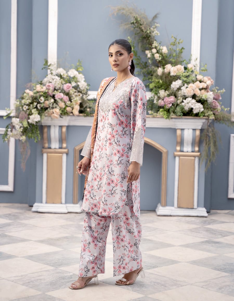 Unstitched Elegance: 2-Piece Digital Khaddar